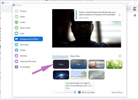 Zoom Background Image Issues