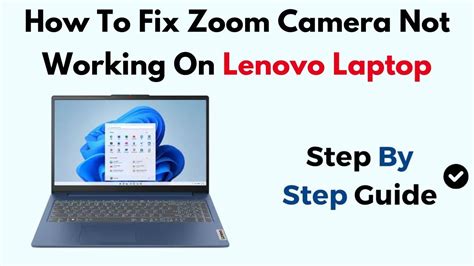 zoom camera not working laptop