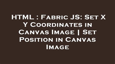 Zoom Canvas Fabric Js