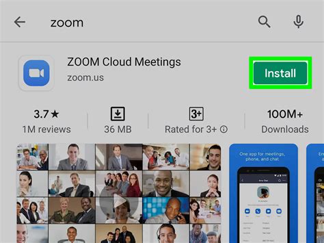 zoom cloud meeting app install