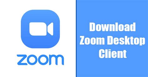 zoom desktop client download for windows