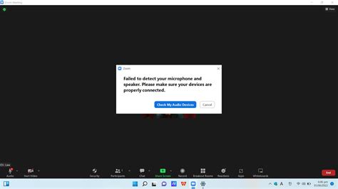 Zoom Does Not Detect Headset