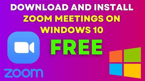 zoom meeting app windows 10