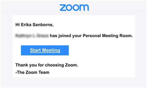 zoom personal information notice email