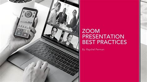 Zoom Presentation Best Practices