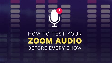 zoom test audio