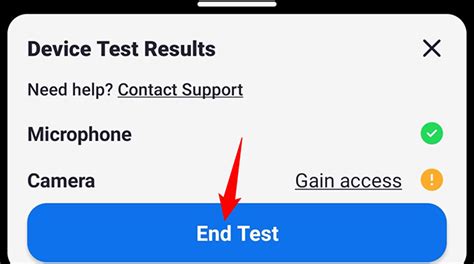 Zoom Test Meeting Mobile