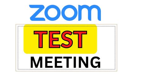 zoom test meeting on desktop