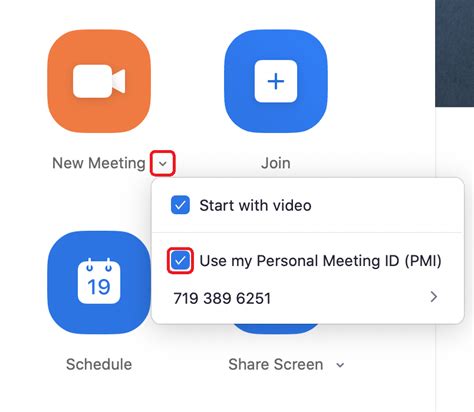 zoom use personal meeting id