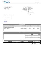 zoom video communications inc. vat number