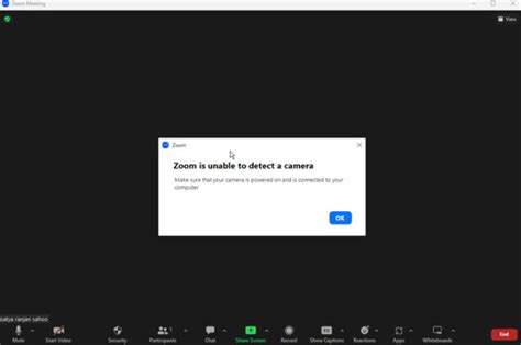 zoom video not working laptop