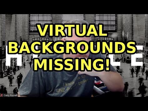 Zoom Virtual Background Missing