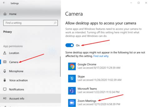 zoom unable to detect camera on laptop