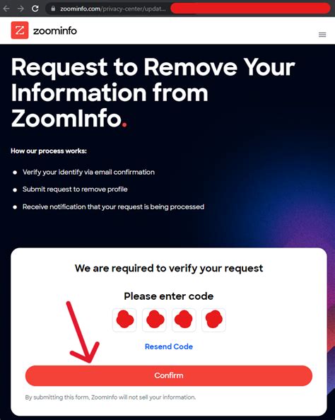 zoominfo remove my information