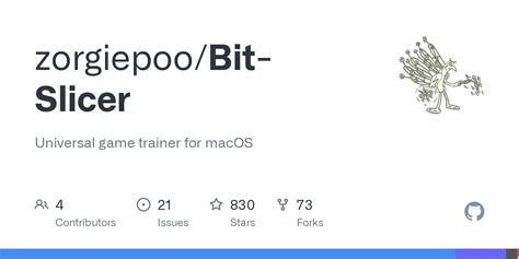 zorgiepoo/Bit-Slicer: Universal game trainer for macOS - GitHub