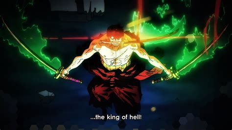 zoro hd wallpaper king of hell