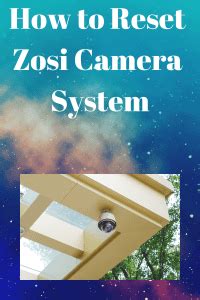 Zosi Security Camera Password Reset