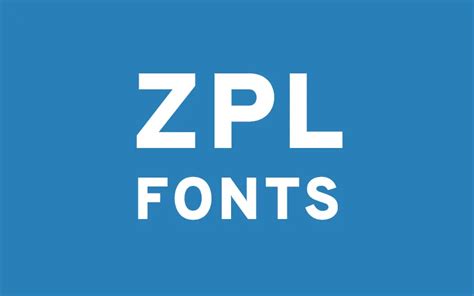 Zpl Change Font