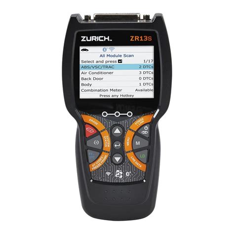 Zr13S Obd2 Code Reader With Abs/Srs/Fixassist