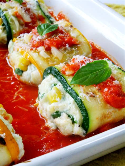 zucchini and ricotta roll ups
