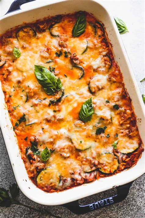 Zucchini Casseroles With Meat