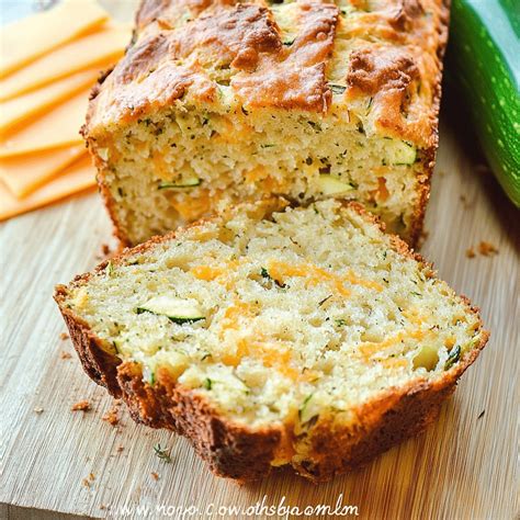 Zucchini Cheddar Cheese Herb Beer Bread