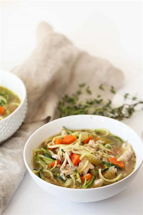 Zucchini Chicken Noodle Soup