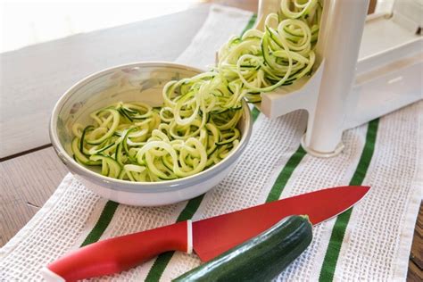 Zucchini noodles spiralized