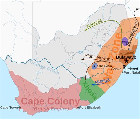 zulu kingdom on map