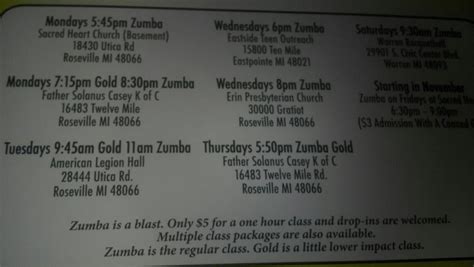 zumba classes in roseville