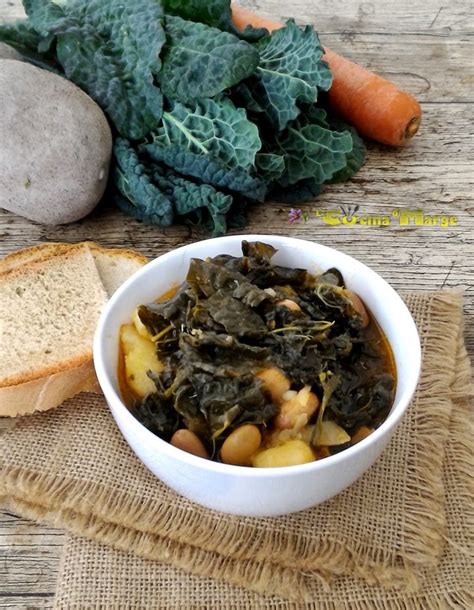 zuppa cavolo nero e fagioli borlotti