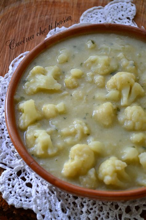 zuppa di cavolfiore e fagioli