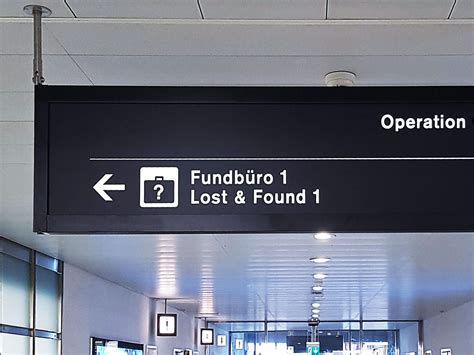 zurich airport lost and found phone number