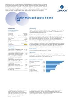 zurich managed equity and bond