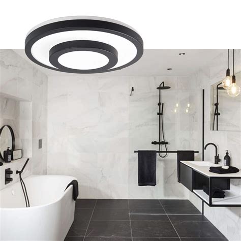 Zwarte Badkamerlamp Plafond