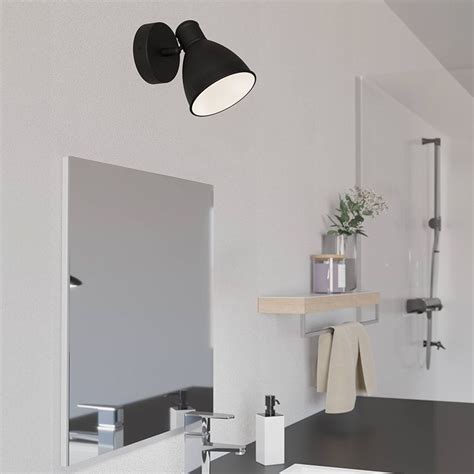 Zwarte Wandlamp Badkamer