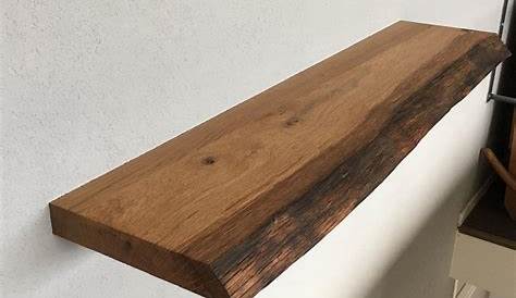 bol.com | Zwevende boomstam houten wandplank boekenplank 75 cm zwevend