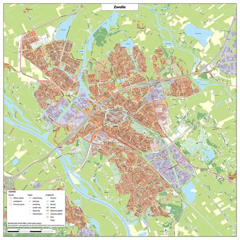 Plattegrond Zwolle Kaart Zwolle