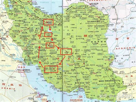 伊朗旅游地图