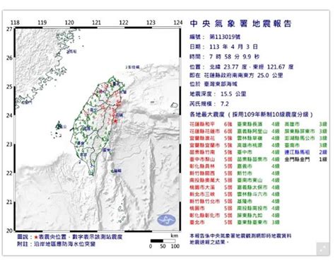 台北地震幾級