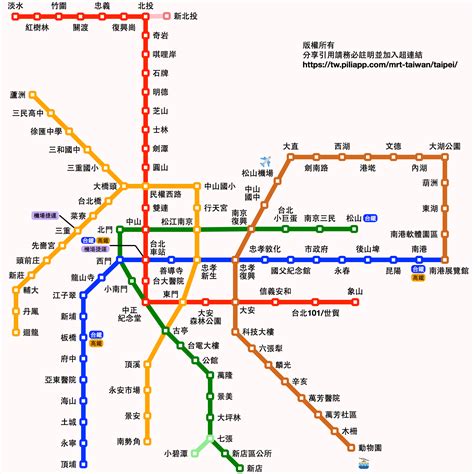 台北捷運圖