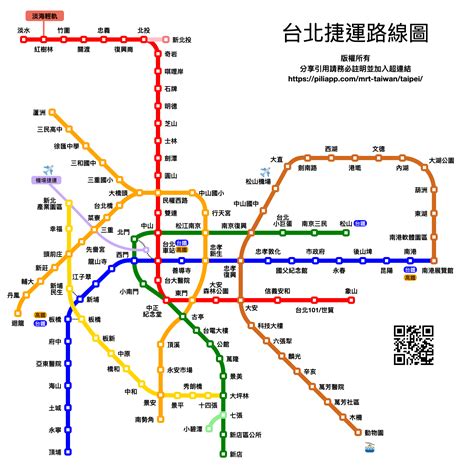 台北捷運地圖