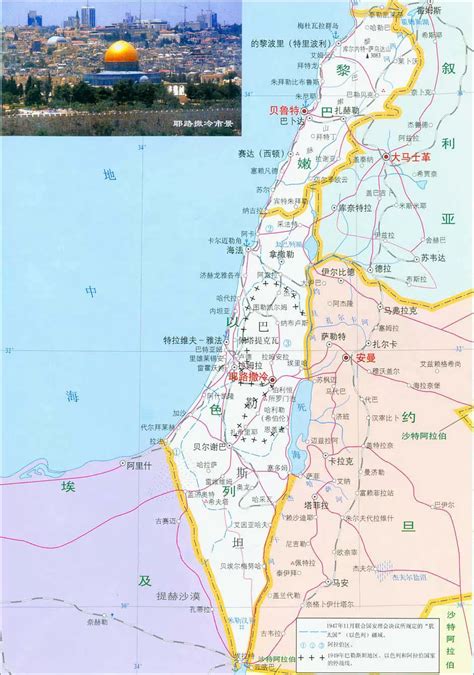 巴勒斯坦地图