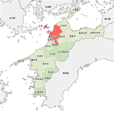 愛媛県松山市地図