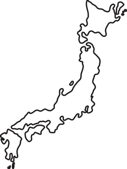 日本地图简笔画