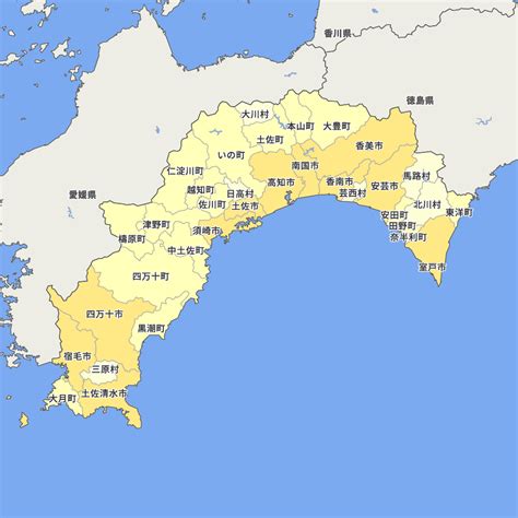 高知県地図画像